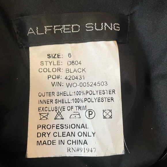 Alfred Sung halter top dress - Picture 3 of 3